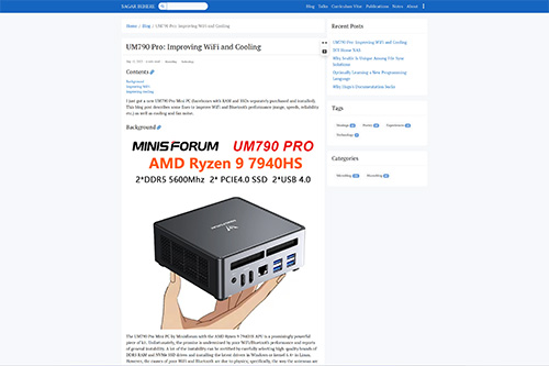 UM790 Pro: Improving WiFi and Cooling - Sagar Behere